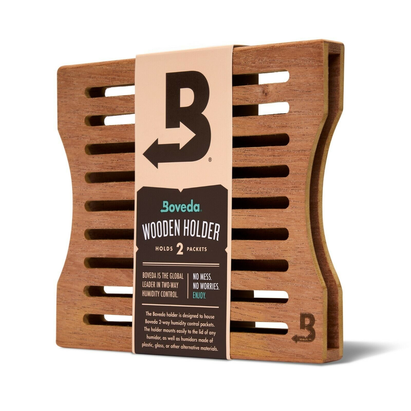 Boveda Cedar Wooden Humidity Pack Holder For Cigar Humidor For Use With Two Size 60 Boveda