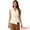 Beige, variant on DARING DIVA Womens Business Blazer Vest Belted Dressy Sleeveless Blazer XS Beige