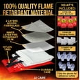 thumbnail image 2 of JJ Care Fire Blanket – 5 Packs with Hooks – Emergency Fire Blanket for Home & Kitchen, High Heat Resistant Fire Suppression Blankets for Home Safety, Kitchen, and Camping, 2 of 7