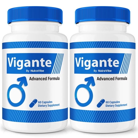 (2 Pack) Vigante - Official Vigante Pills For Prostate Heath, All Natural Formula To Support Control, Energy & Overall Well-Being, Review (120 Capsules)
