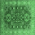 thumbnail image 1 of Ahgly Company Indoor Square Oriental Emerald Green Industrial Area Rugs, 8' Square, 1 of 4