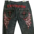 thumbnail image 3 of Pantalones vaqueros holgados con estampado gráfico para hombre y mujer, ropa de calle Estilo Vintage, Harajuku, Hip Hop, Y2K, 3 of 5