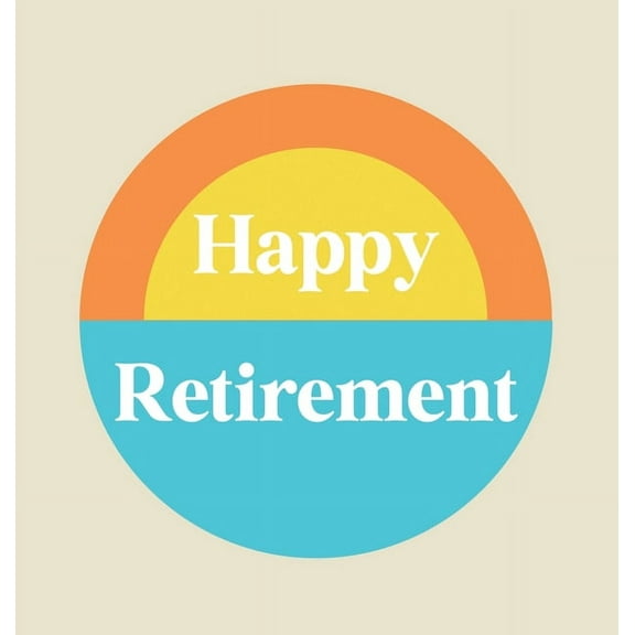 Happy Retirement Guest Book with lined pages (hardback), (Hardcover)