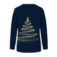 thumbnail image 5 of Ailaofu Christmas Sweatshirt Women Funny Ugly Christmas Pullover Shirt Xmas Holiday Santa Prints Long Sleeve Tops, 5 of 5