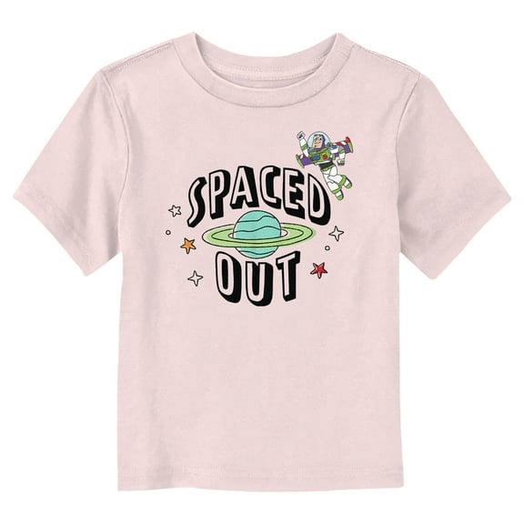 Toddler's Toy Story Planet Spaced Out Buzz Lightyear  Graphic Tee Light Pink 3T
