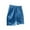 Blue, variant on yillto Boys Shorts Sparkly Fashion Streetwear Summer Shorts Elastic Waist Straight Leg Shorts 3-12 Years