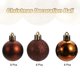 thumbnail image 3 of 24Pcs 1.5 Bolas de Navidad Adornos Conjunto de Bolas Colgantes para Árbol de Navidad Decoración Navideña (Café), 3 of 7