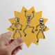 thumbnail image 1 of Lovely esqueletos de Halloween Calcomanías solares de vinilo, 1 of 3