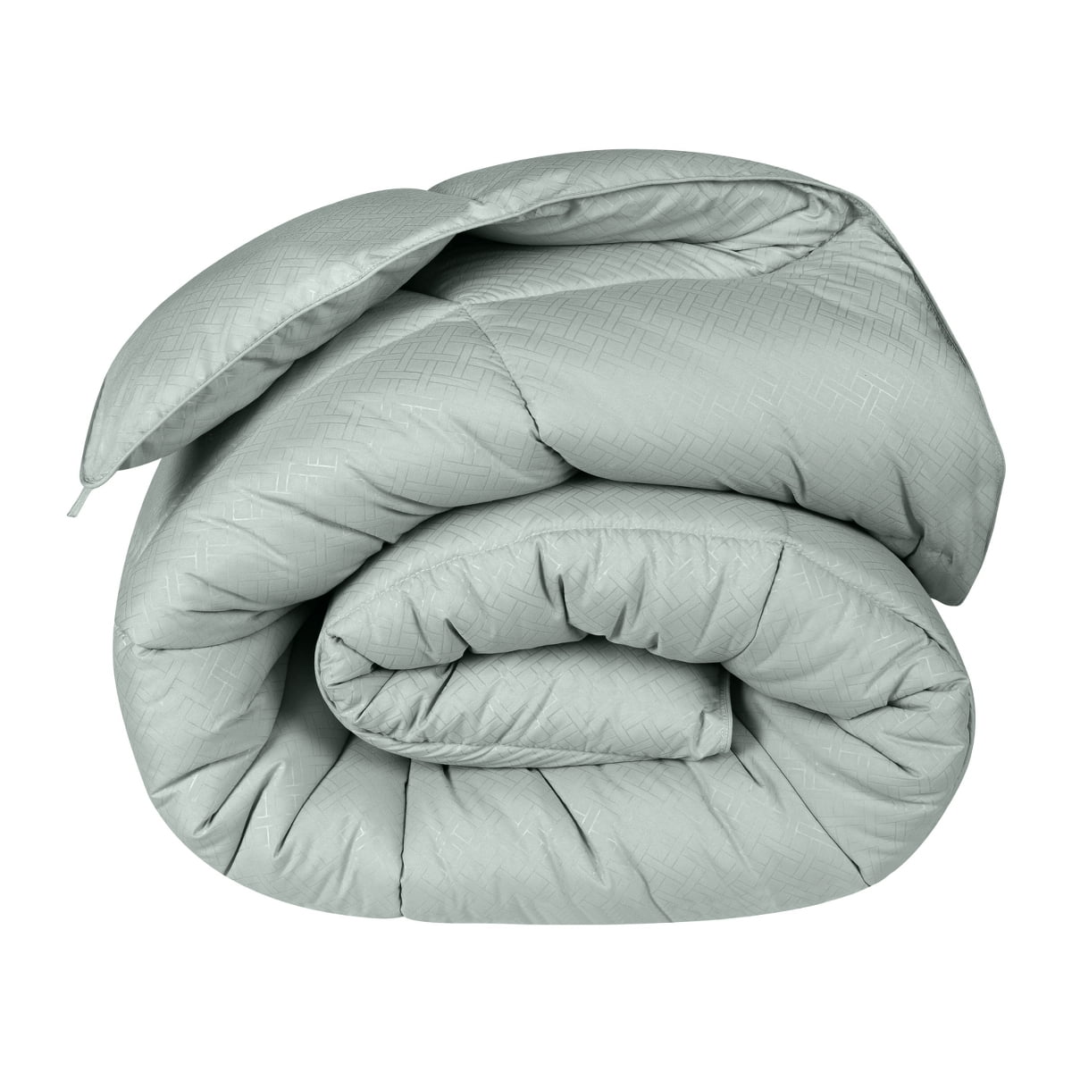 Superior Basketweave Plush Down Alternative Comforter, King, Jade