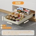 thumbnail image 2 of Pull Out Cabinet Organizer Fixed With Adhesive Film, Heavy Duty Slide Out Drawers for Kitchen Cabinets, Roll Out Shelf Rack for Home Bathroom Pantry Base Organization, 2 of 7