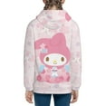 thumbnail image 3 of Kuromi and My Melody Hoodie 3D Print Pullover Hooded Long Sleeve Sweatshirts Tops Blouse with Pocket for Boys Girls Medium, 3 of 6