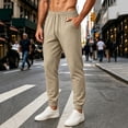 thumbnail image 2 of Men's Summer Breathable Loose Mesh Quick Drying Cool Loose Jogger Pants, 2 of 5