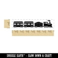 thumbnail image 2 of Railroad Train Locomotive with Passenger Cars Rectangle Rubber Stamp Stamping Scrapbooking Crafting - Large 3.75in, 2 of 7