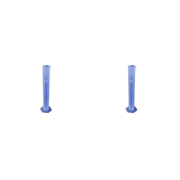 Scienceny Cilindro de medición Cilindros graduados Frasco de tubo de prueba de líquido a prueba de agua para suministros de laboratorio Herramientas de 100ml 2piezas Scienceny CBP497410