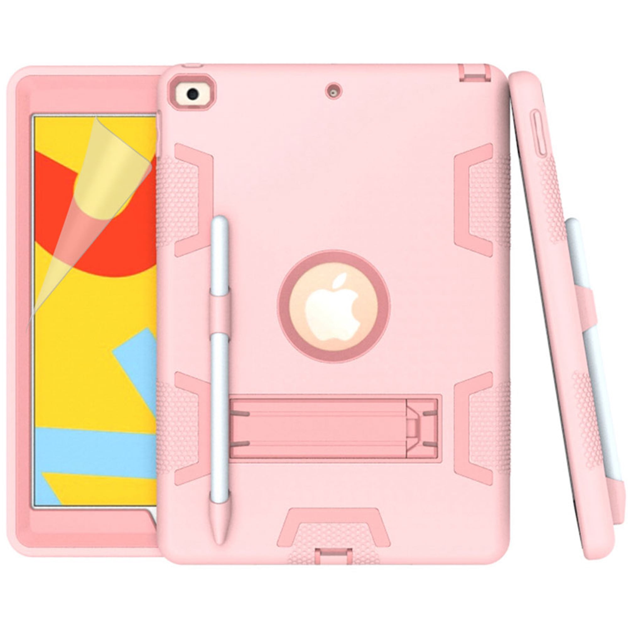 iPad 10.2 inch Case with Screen Protector, iPad 8th Generation 2020