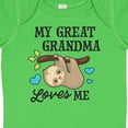 thumbnail image 4 of Inktastic My Great Grandma Loves Me with Sloth and Hearts Boys or Girls Baby Bodysuit, 4 of 5