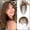 Brown, variant on Clip On Bangs for Women Human Hair, Natural Clip-on Partial Bangs, Breathable Human Hairs Toppers, Hair Pieces for Women with Thinning Hair (Black)