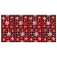 thumbnail image 2 of AJKSFHIU Christmas Buffalo Checkered Plaid Snowflake Party Tablecloth Decorations,Disposable Plastic Red White Xmas Rectangle Table Cover Backdrop for Christmas Winter Holiday Party Supplies, 2 of 7