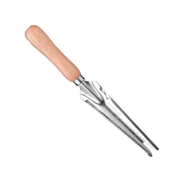 Yuarrent Herramienta de deshierbe manual resistente al desgaste, herramientas de deshierbe con mango de madera, herramienta de mano ligera para jardín, Jardín y Patio Yuarrent HA036484-00
