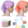 thumbnail image 4 of EFINNY Womens Under Scarf Hijab Hair Wrap Tube Bonnet Cap Bone Islamic Head Cover, 4 of 5