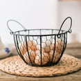 thumbnail image 6 of Raindrops Iron Basket Creative Fruit Basket Countertop Fruit Bowl Egg Container for Kitchen, 6 of 8