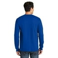 thumbnail image 3 of Gildan Ultra Cotton Men's Long Sleeve T-Shirt, Durable, Crewneck Classic Fit Tee, Royal, L, 3 of 5