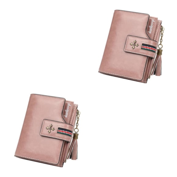 Minnieouse Cartera de cuero portátil para mujer, monedero de almacenamiento plegable, tarjetero de compras para fiesta de viaje, bolsa de Type2 NO2
