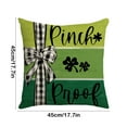 thumbnail image 3 of StSilkitty St. Patrick's Day Pillow Cover Sofa Pillow Cover Washable Pillow Cover Holiday Gift Suitable for Sofa Bedroom Office, 3 of 6