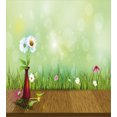 thumbnail image 3 of Ambesonne Floral Duvet Cover Sets, Flourishes in a Vase Grass, 2-Queen, Pale Green and Caramel, 3 of 3