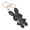Black, variant on Necvior Fashionable Rabbit Keychain Artificial Bunnys Pendant Keyring for Women
