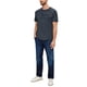 thumbnail image 3 of s.Oliver Camiseta hombre - Basic, estampado logo, cuello redondo, algodón Gris oscuro M (Medium), 3 of 5