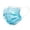 Blue, variant on 10Pcs Cute Print Disposable Face Masks 3-Ply Breathable Filter Comfortable Earloop Masks for Daily Use(White-14.5x9cm)