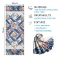 thumbnail image 2 of Pioneer Flower Floral Print Pattern Hot Yoga Mat Towel Non Slip for Hot Yoga - Quick-Drying Yoga Mat Cover with 4 Corner Pockets with Travel Bag - Hot Yoga Towel Non Slip 70"x26", 2 of 6