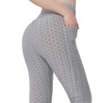thumbnail image 2 of Pantalones de yoga para mujer Elásticos con bolsillos Leggings casuales para deportes de gimnasia (Gris M) Tmvgtek Para Estrenar, 2 of 9