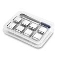 thumbnail image 2 of Reusable Stainless Steel Ice Cubes, Metal Whiskey Stones, Whiskey Chilling Stones with Tongs & Ice Tray for Wine Beer, Whiskey Stones Gift for Men Father (8 Pack), 2 of 8