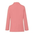 thumbnail image 5 of Gyexs Dress Jackets for Women Open Front Business Work Long Sleeve Lightweight Blazers Casual Button Suit Jacket, Pink, Size XL, 5 of 6