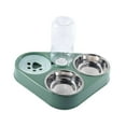 thumbnail image 4 of Comedero automático 3 en 1 para mascotas, comedero para gatos, contenedor desmontable, estación de alimentación para mascotas Verde, 4 of 9