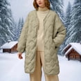 thumbnail image 6 of Roncen Puffer Jacket Women Oversized Lightweight Warm Jacket Button Down Fall Winter Coat with Pockets, 6 of 6