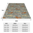 thumbnail image 3 of Zufioo Dachshund Dog Bird Fleece Blanket Queen Size,Plush Bed Blanket,Ultra Soft Throw Blanket,Plush Fuzzy Cozy Blanket Perfect for Bed,Couch-80"x60", 3 of 7
