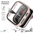 thumbnail image 3 of 14 Pack Case for Apple Watch Series 8 & Series 7 45mm with Tempered Glass Screen Protector, PC Hard Ultra-Thin Scratch Resistant Bumper Protective Cover for iWatch Series 8&7 45mm Accessories, 3 of 5