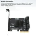 thumbnail image 4 of Tarjeta De Extensión PCIe A Serial ATA3.0, Eficiente De 6 Puertos PCIe Expansion Expansion Resin Resin Iron Para El Juego, 4 of 7