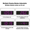 thumbnail image 4 of DIY LED Digital Clock Kit with Temperature Display, 4-Level Brightness (Adaptive Mode Included), 3 Settings & Time Error Correction – Pink 0603 Single-Color Pre-Soldered LEDs, Purple Plastic, 4 of 6