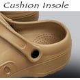 thumbnail image 4 of Men Chef Clogs Slip Resistant Garden Clogs with Arch Support Safety Nursing Shoes Work Shoes Water Oil Resistant for Men Food Service, 4 of 7