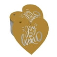 thumbnail image 1 of Inkdotpot Real Silver Foil Joy To The World Baby Shower Tags Favor Hang Paper Tags 50 Pieces, 1 of 8