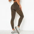 thumbnail image 2 of Leggings de yoga elásticos de cintura alta para mujer - Pantalones de fitness con efecto push up para correr, 2 of 4