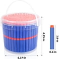 thumbnail image 6 of PrimeCook Shop 300 Darts Fits for Nerf Elite Blasters, Compatible with Disruptor, Strongarm etc. Elite Blasters, with a Target Fits for Nerf Blasters, Blue, 0.4in, 6 of 9