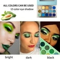 thumbnail image 3 of Paleta de sombras de ojos Paleta de sombras de ojos con piedras preciosas Mates altamente pigmentados Brillos Brillos Crema ahumada desnuda en polvo Mezclable Larga duración Impermeable Paleta de, 3 of 5