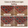 thumbnail image 7 of Design&I 2'x3' Washable Doormat Maroon Mid Contemporary Southwestern Repeating Banded Rows Century for Entryway, Indoor, Ultra-Thin & Non-Slip Skid-Resistant, 7 of 7