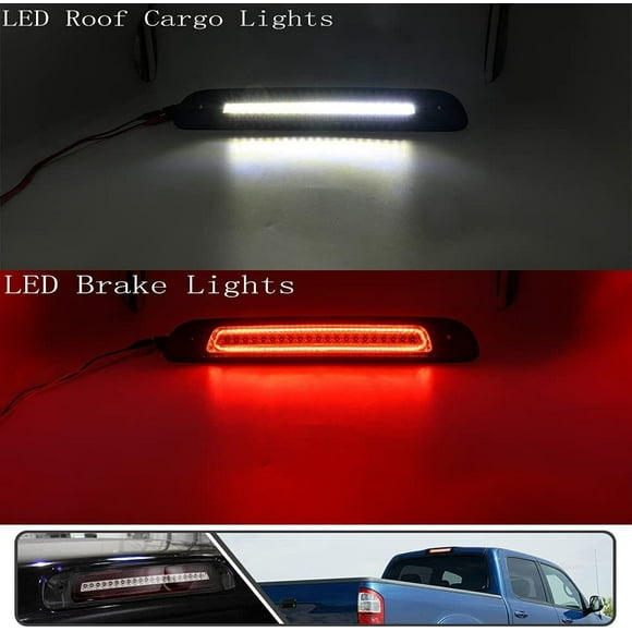 Red LED Flasher Function Third Brake Light Cargo Light Fits 2000 - 2006 for Toyota Tundra -