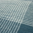 thumbnail image 3 of Rizzy Home Plaid 20" x 20" Poly Filled Pillow with Cotton Cover-Dark Teal/White, 3 of 5